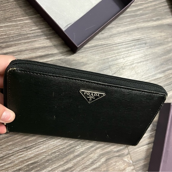 Black leather Prada Purse & Wallet set EUC!!!! - Picture 8 of 16